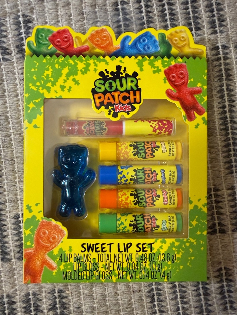 Sour Patch Kids Sweet Lip Set - Multi-Color Lip Balms & Gloss